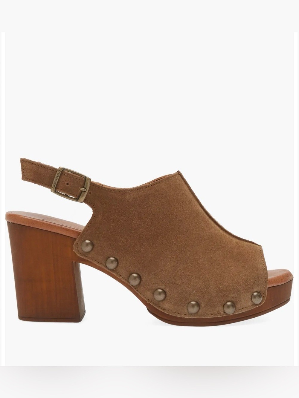 Cordani for Anthropologie Winnie Slingback Tan Suede Sandal Size 7